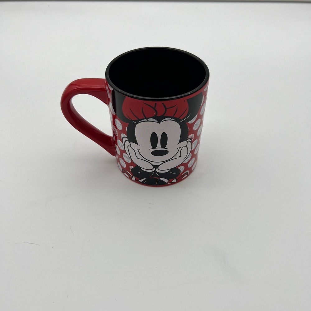 Disney Minnie Mouse Red Polka Dot Ceramic Coffee Mug 14oz